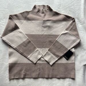 Striped Turtleneck Sweater